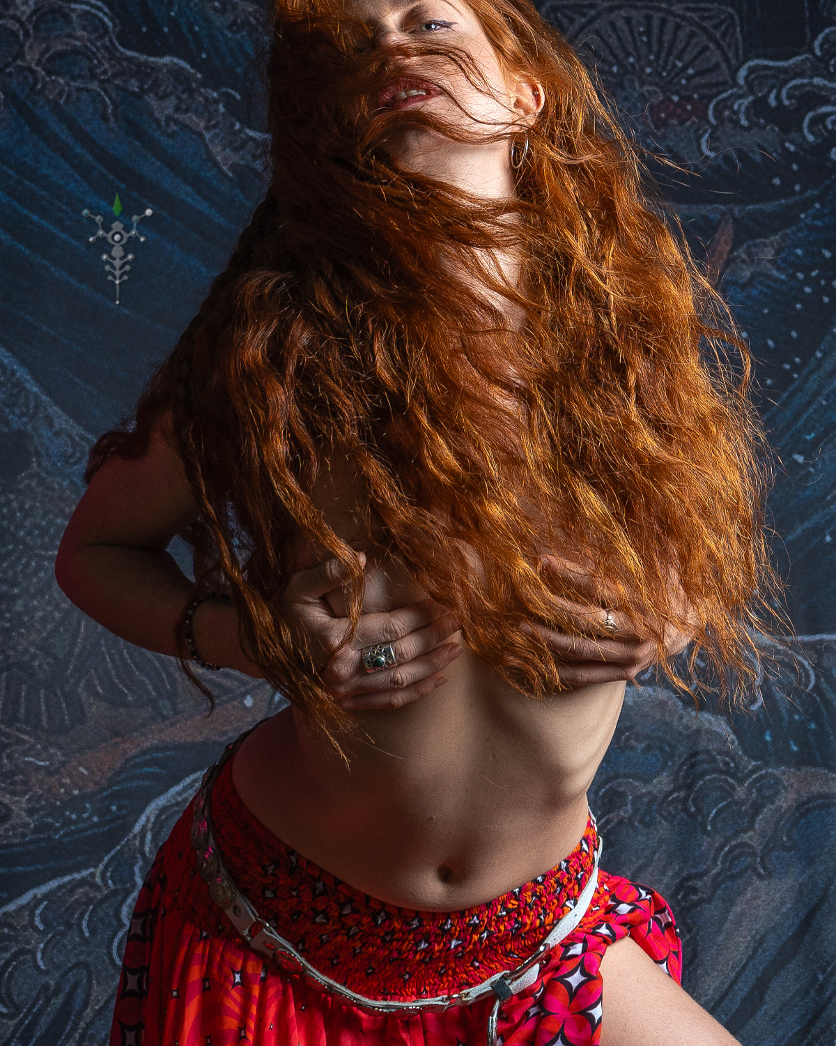 Gipsy Low Waist Long Skirt / Bamboo - VULKANA