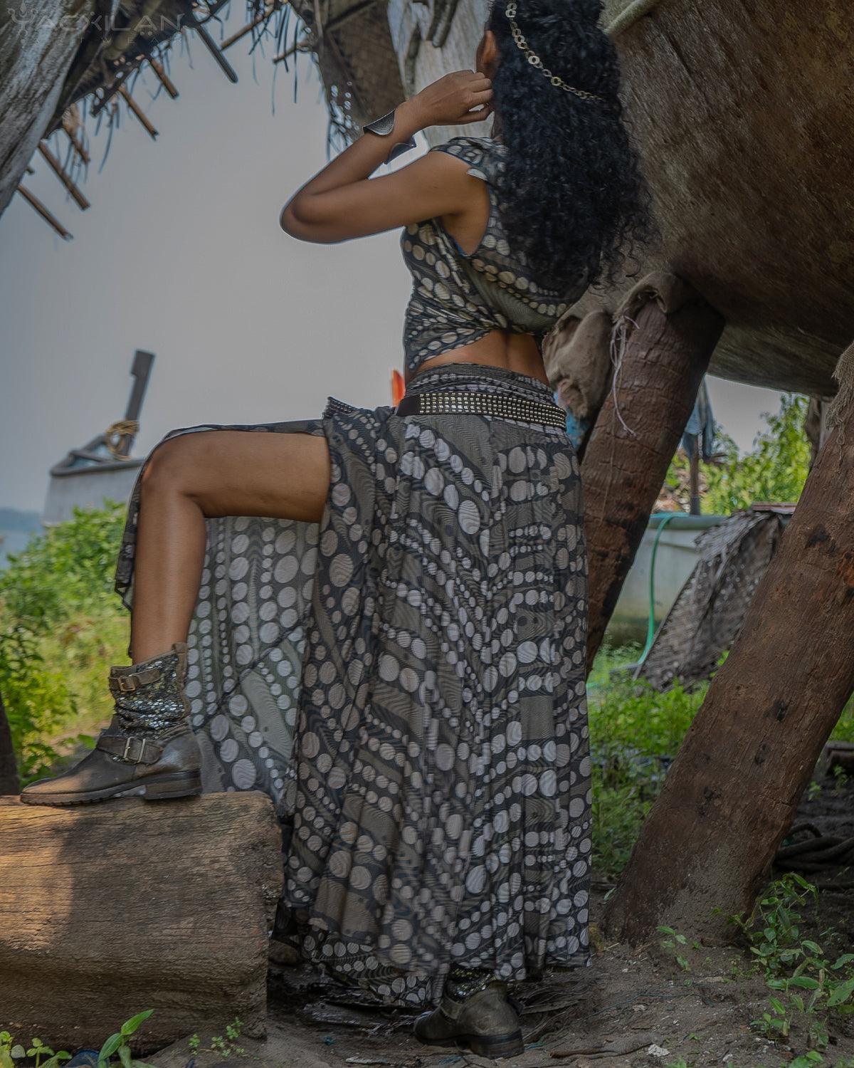 Gipsy Long Skirt / Bamboo - SANDSTORMZ - Yacxilan Artwear