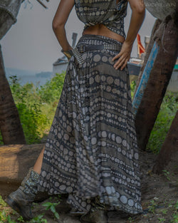 Gipsy Long Skirt / Bamboo - SANDSTORMZ - Yacxilan Artwear