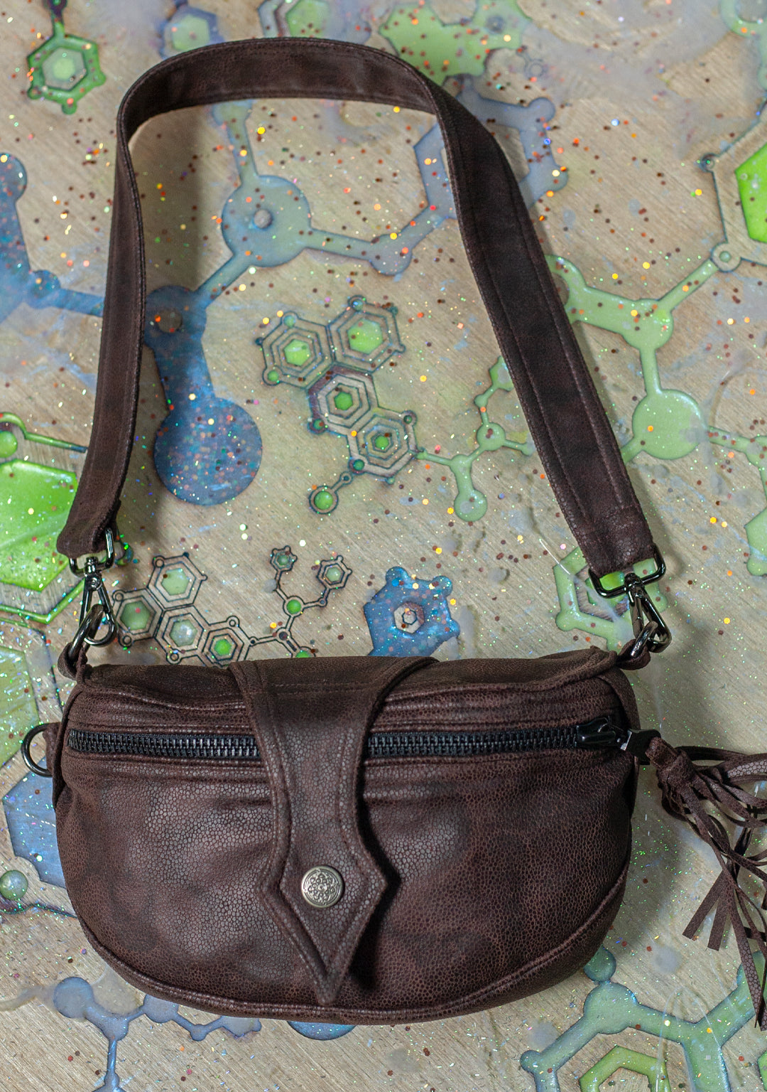 Hand Bag / Fake Leather - Brown MAGIC KARPET