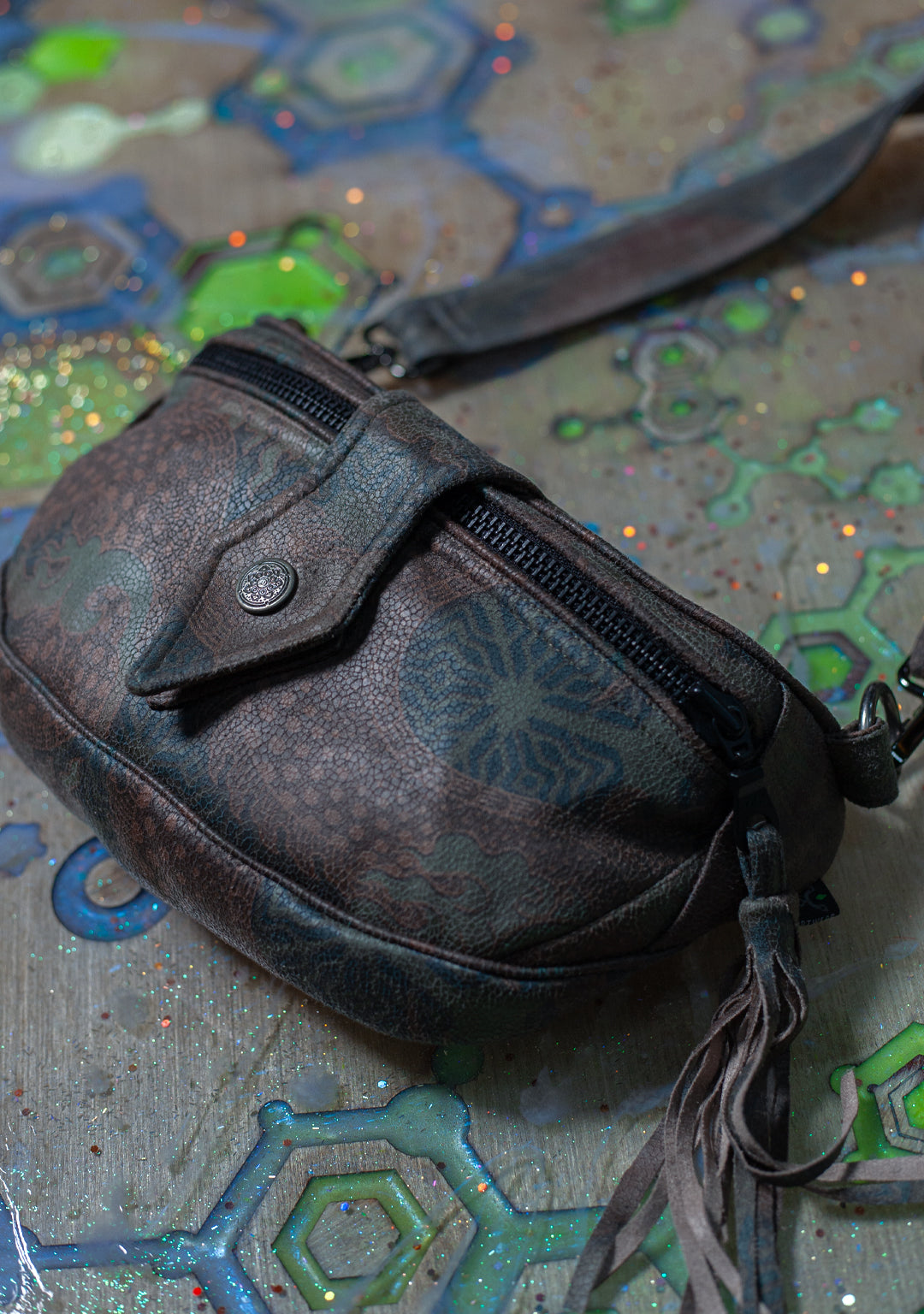 Hand Bag / Fake Leather - DRAGONS