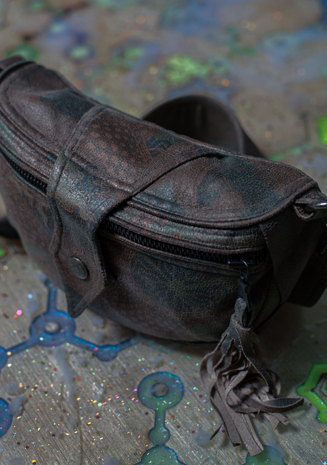 Hand Bag / Fake Leather - DRAGONS