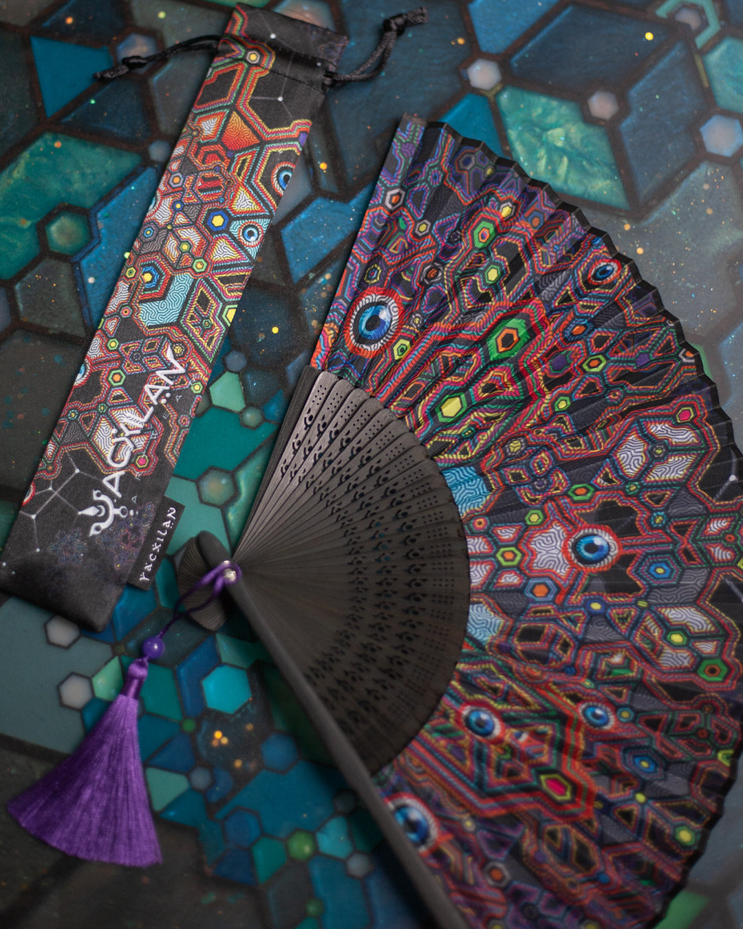 Hand Fan / Bamboo - CORALBLAST