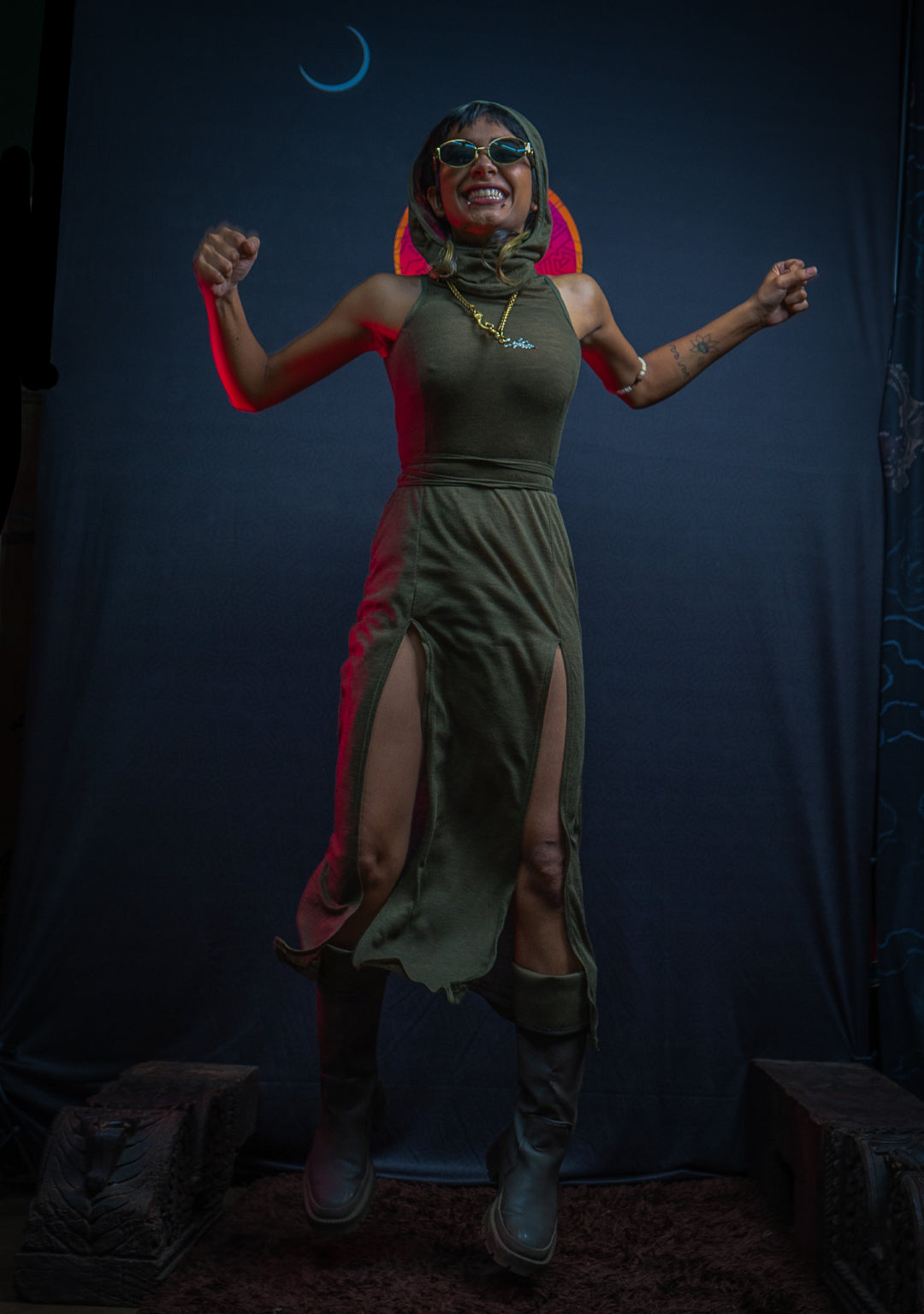 Long Dress / Knits - Double Slant SHARK