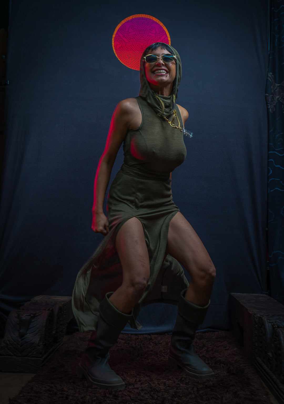 Long Dress / Knits - Double Slant SHARK