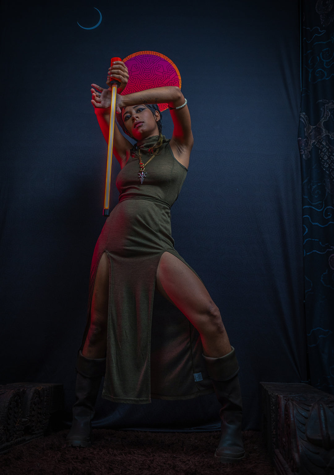 Long Dress / Knits - Double Slant SHARK