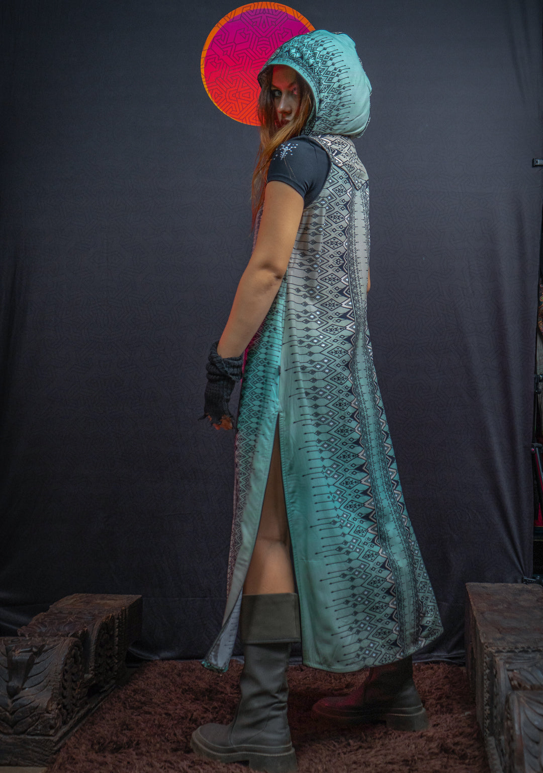 Hooded Long Dress / Bamboo - BOHONI