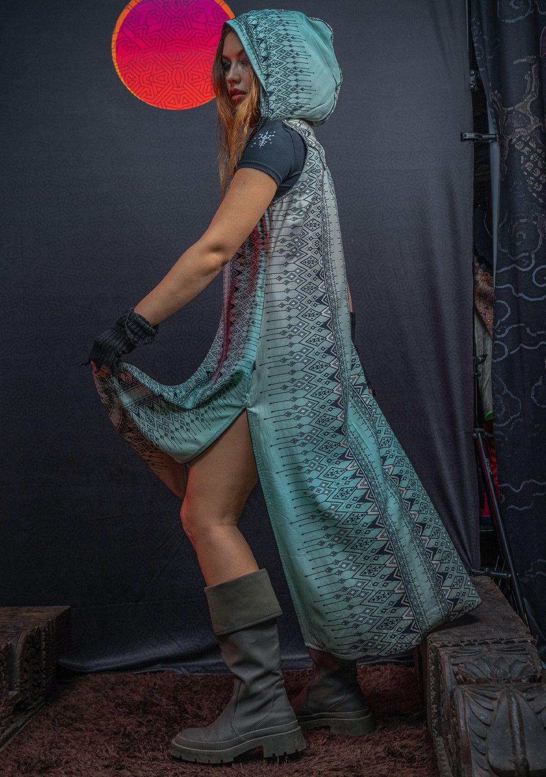 Hooded Long Dress / Bamboo - BOHONI