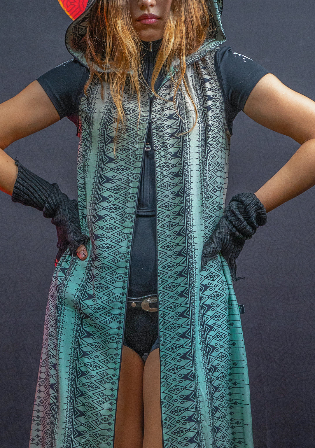 Hooded Long Dress / Bamboo - BOHONI