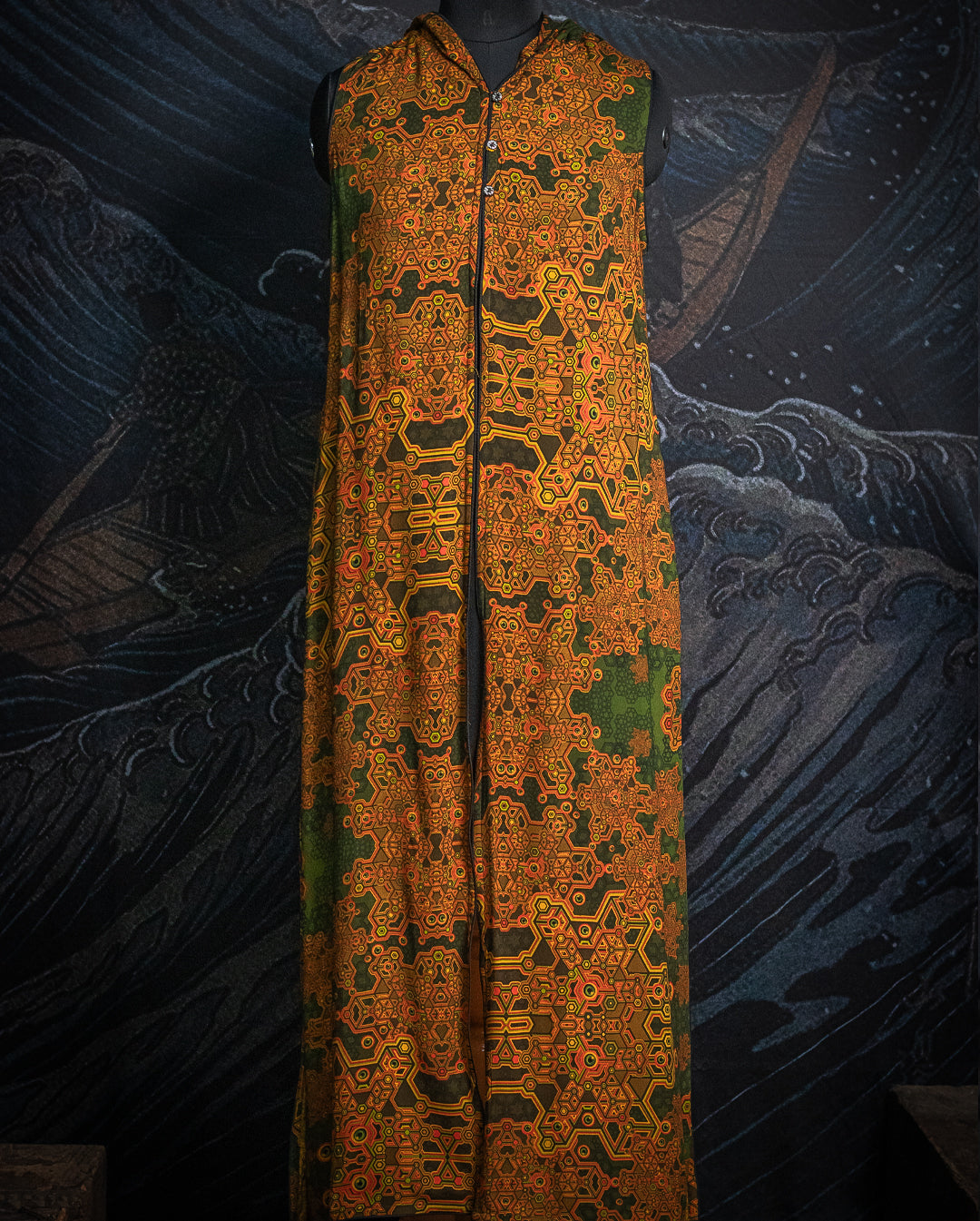 Hooded Long Dress / Bamboo - Mustard ATLANTHEON