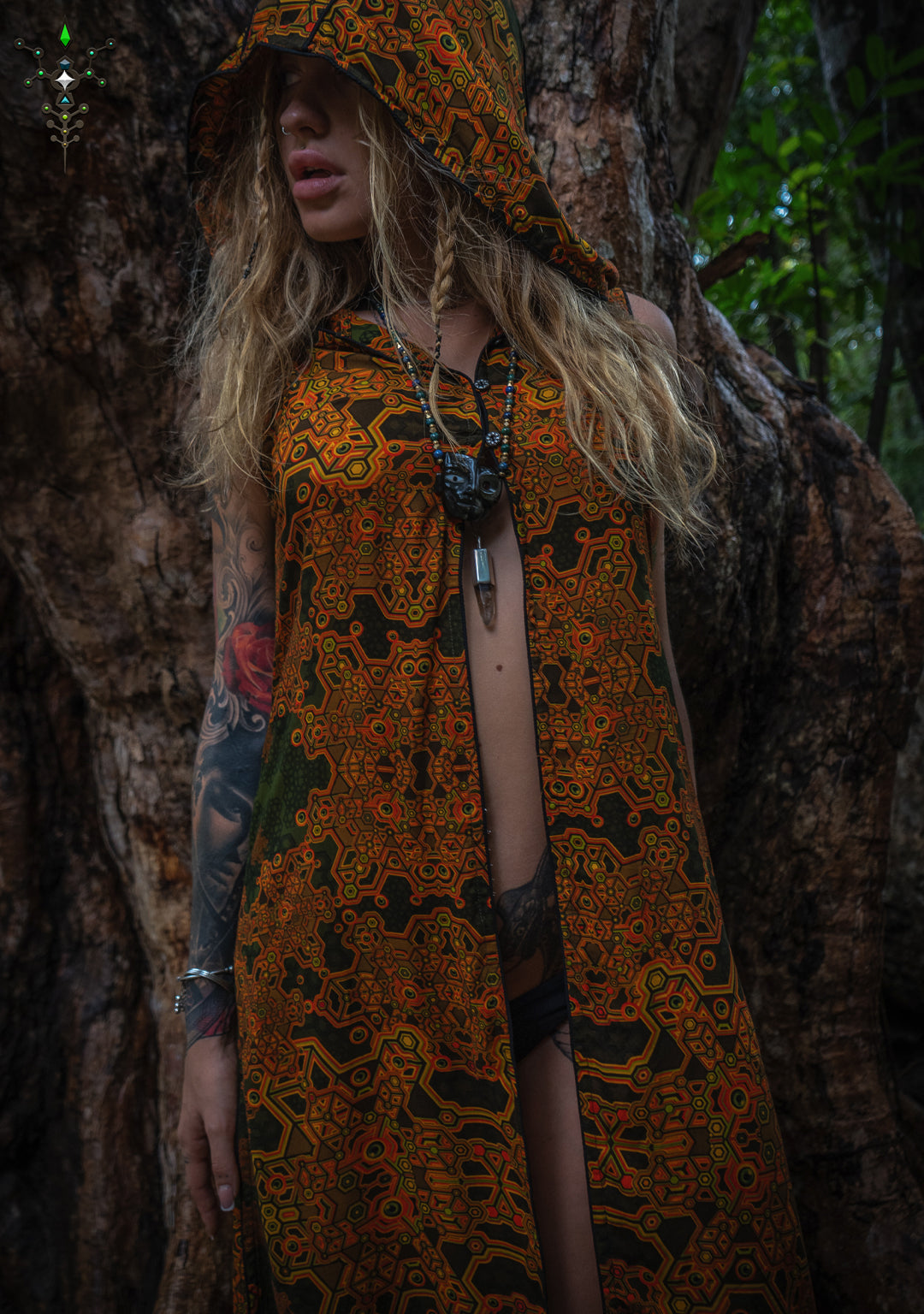 Hooded Long Dress / Bamboo - Mustard ATLANTHEON