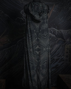 Hooded Long Dress Woman / Viscose - DARK SANDOKAN