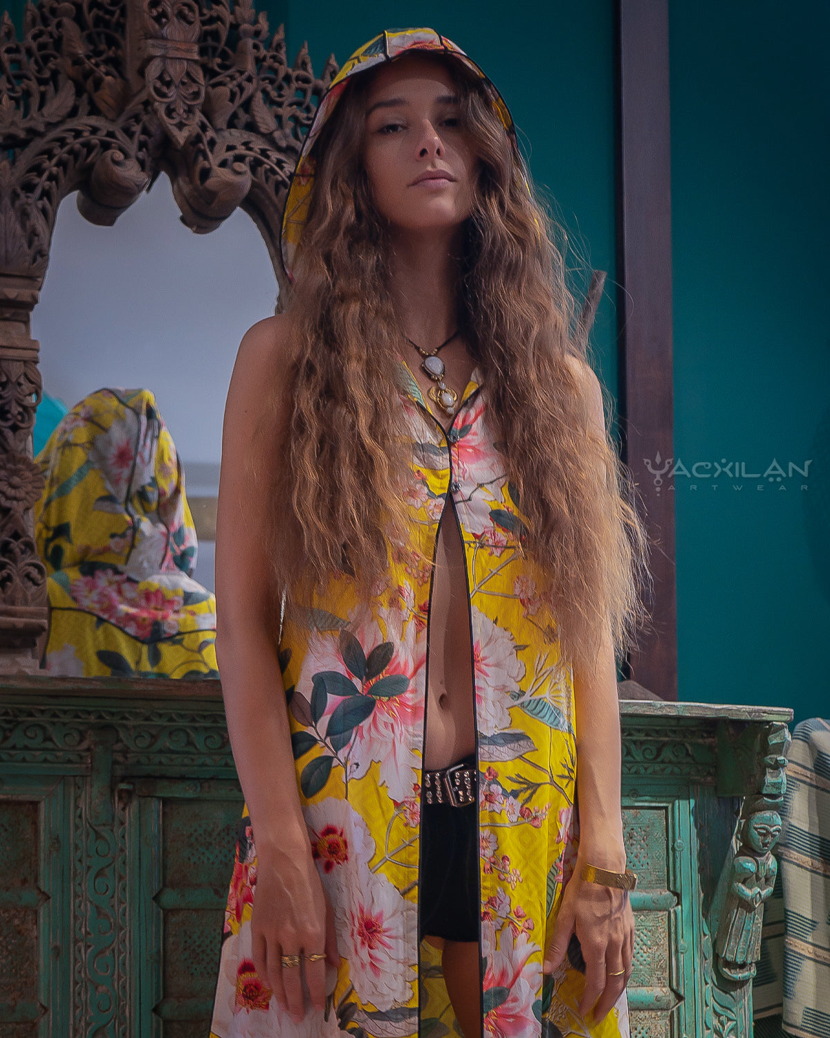 Hooded Long Dress Woman / Viscose - HAWAII BOMBAY