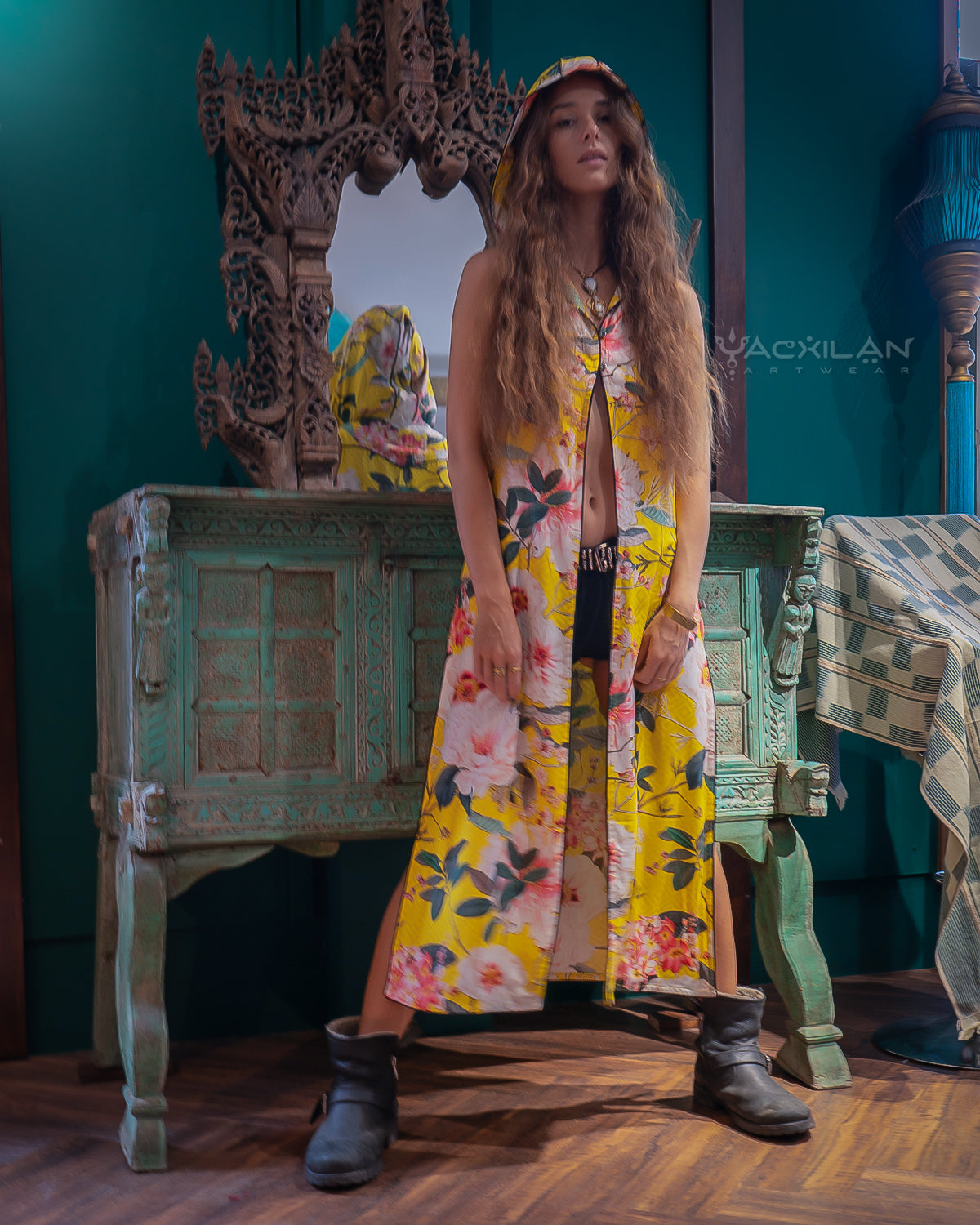 Hooded Long Dress Woman / Viscose - HAWAII BOMBAY
