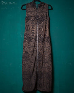 Hooded Long Dress Woman / Viscose - RETROFUTURE - Yacxilan Artwear