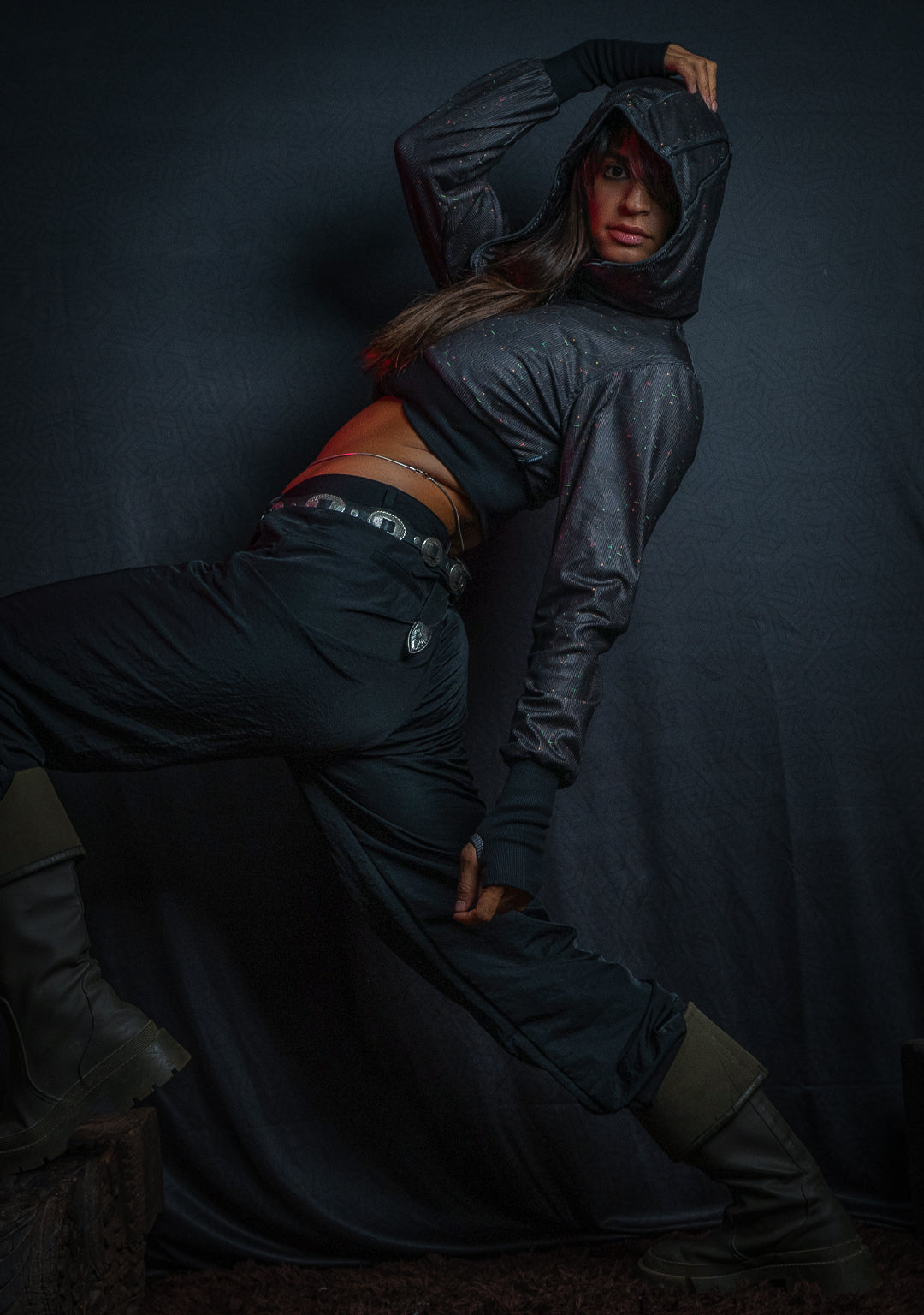 Crop Hoodie Woman / Flatrib - REBIRTH OF IKARO Forest