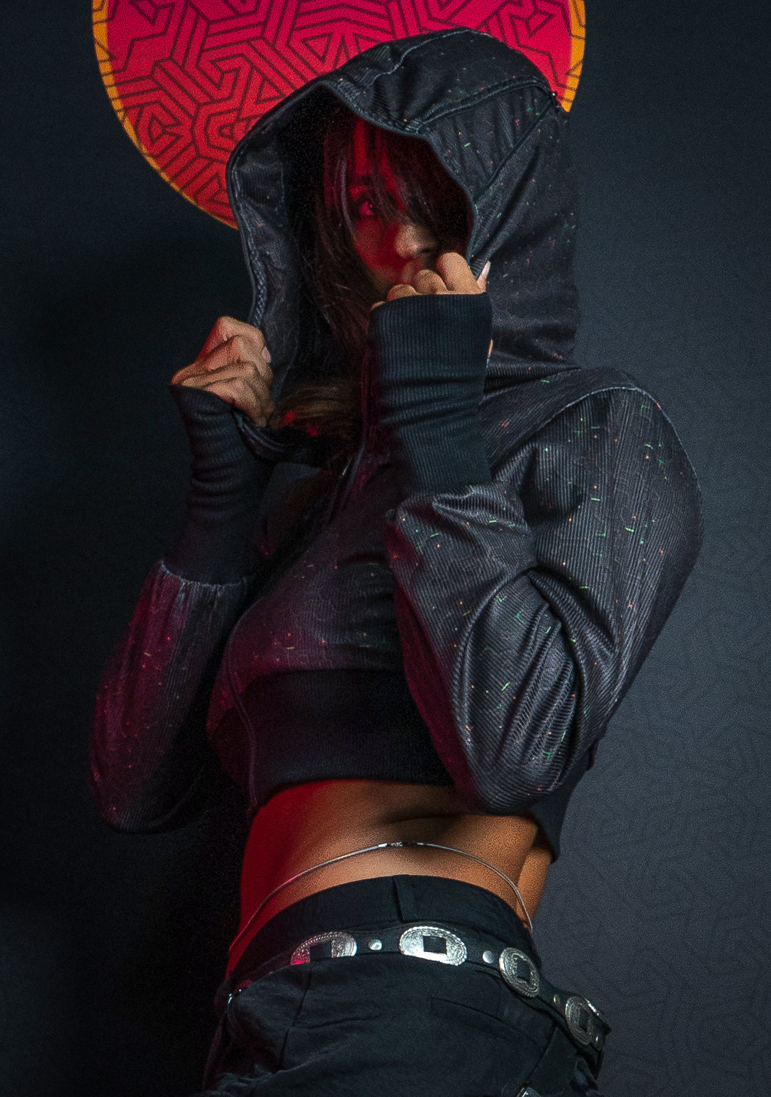 Crop Hoodie Woman / Flatrib - REBIRTH OF IKARO Forest