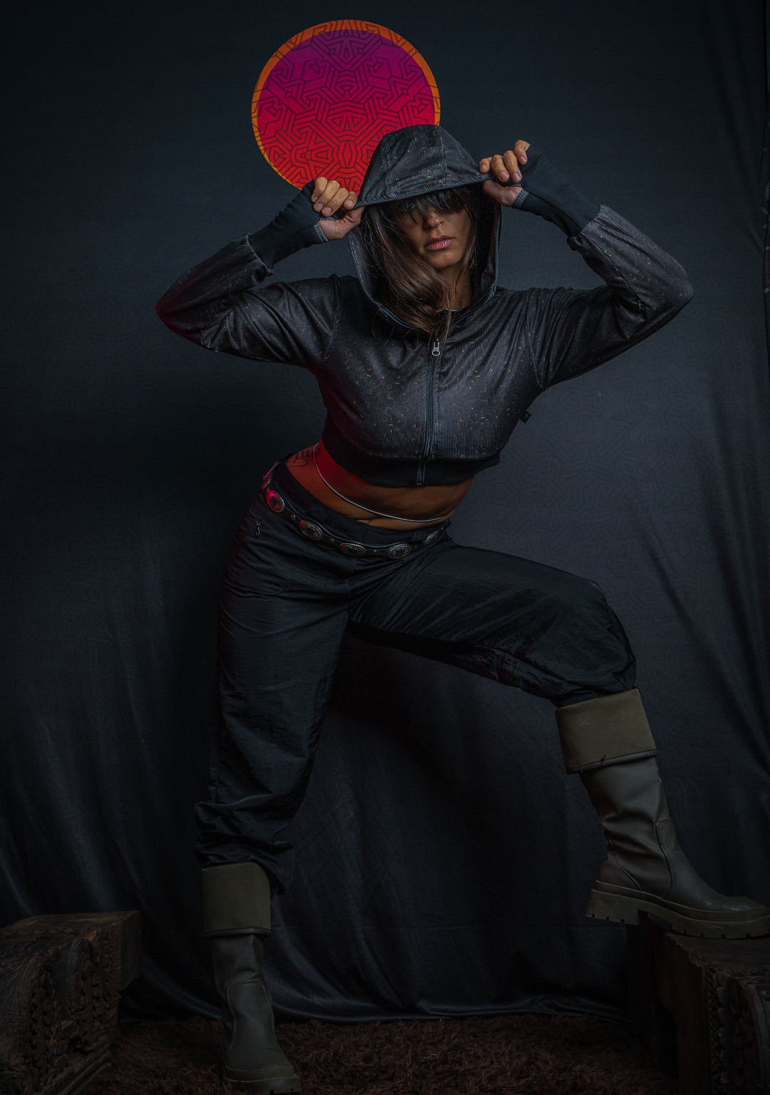 Crop Hoodie Woman / Flatrib - REBIRTH OF IKARO Forest