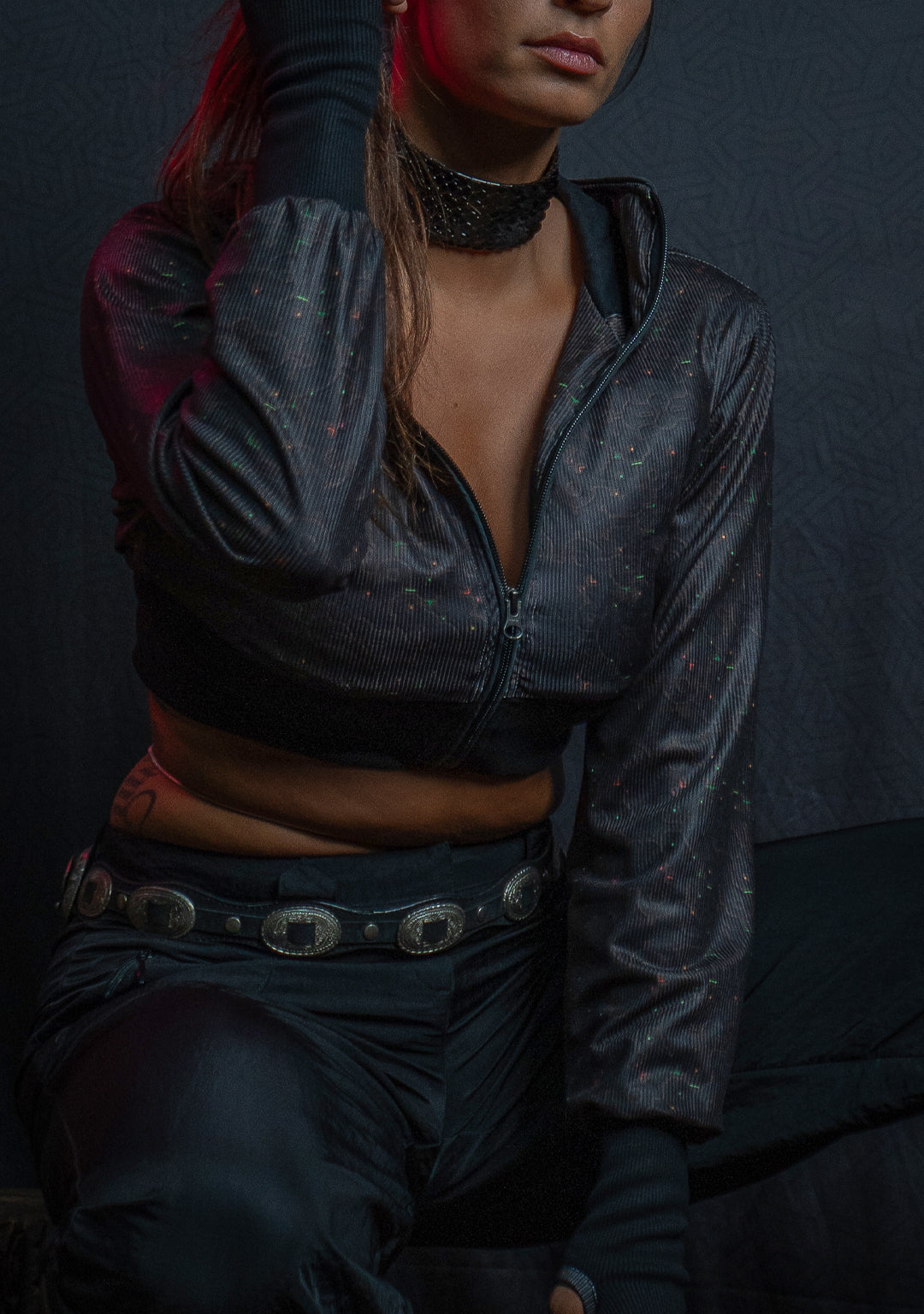 Crop Hoodie Woman / Flatrib - REBIRTH OF IKARO Forest