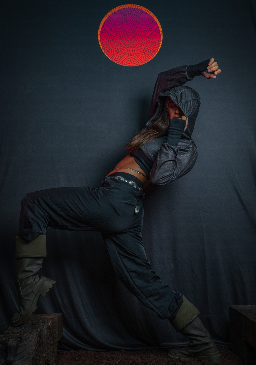 Crop Hoodie Woman / Flatrib - REBIRTH OF IKARO Forest