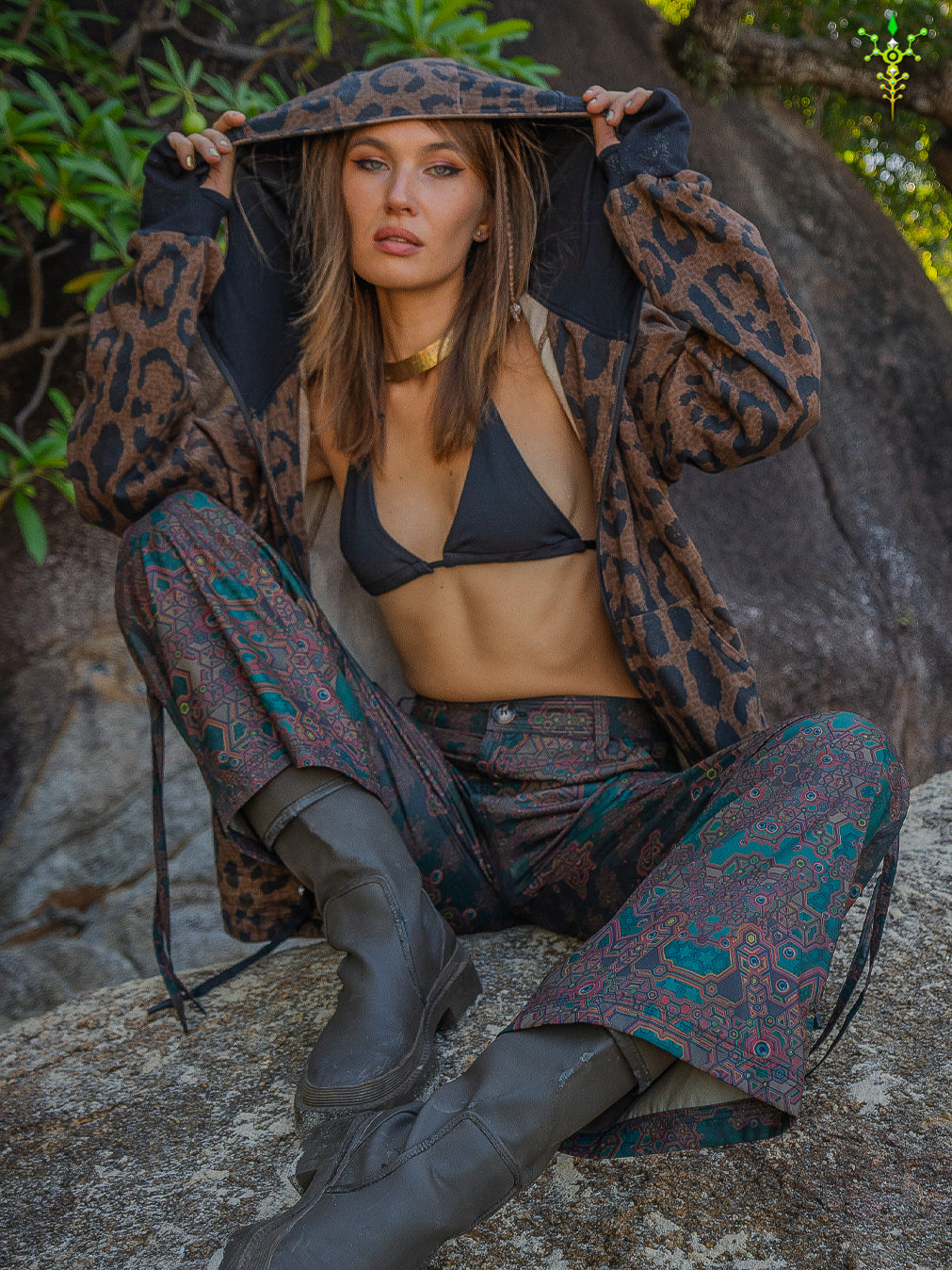 Hoodie Men NEPTUNE / Cotton Fleece - LEOPARDUS