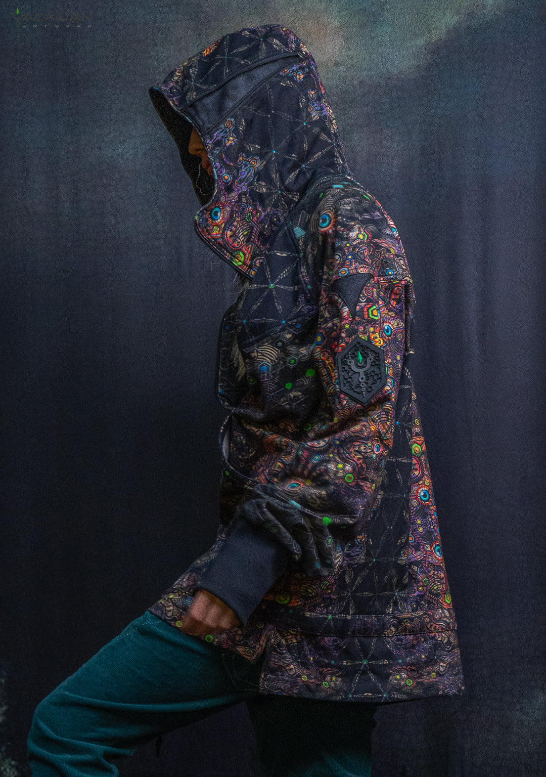 Hoodie Men NEPTUNE / Cotton Fleece - PSYCHEDELIKA GALACTIKA
