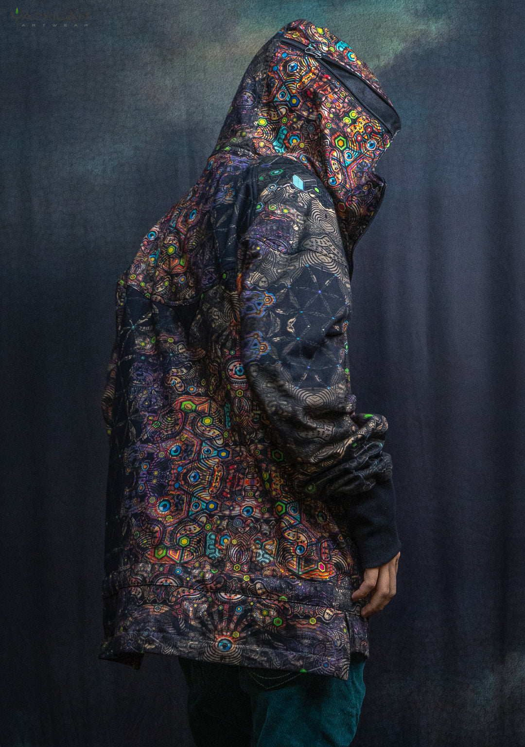Hoodie Men NEPTUNE / Cotton Fleece - PSYCHEDELIKA GALACTIKA