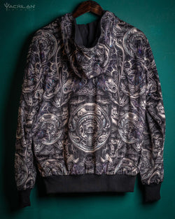 Hoodie Men / Velvet Fawn - KETZALCOATL - Yacxilan Artwear