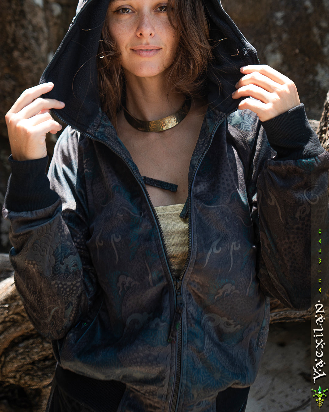 New Hoodie Woman / Velvet Fawn - DRAGONS