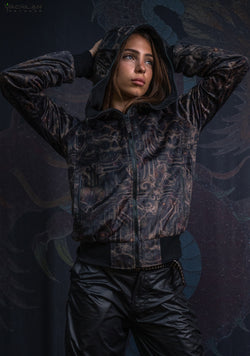 New Hoodie Woman / Velvet Fawn - SKULLOHOLIC