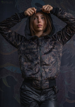 New Hoodie Woman / Velvet Fawn - SKULLOHOLIC