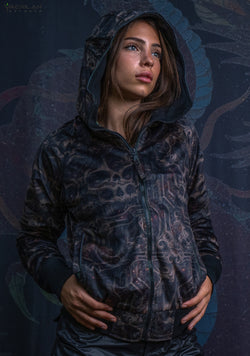 New Hoodie Woman / Velvet Fawn - SKULLOHOLIC