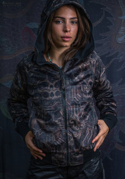 New Hoodie Woman / Velvet Fawn - SKULLOHOLIC