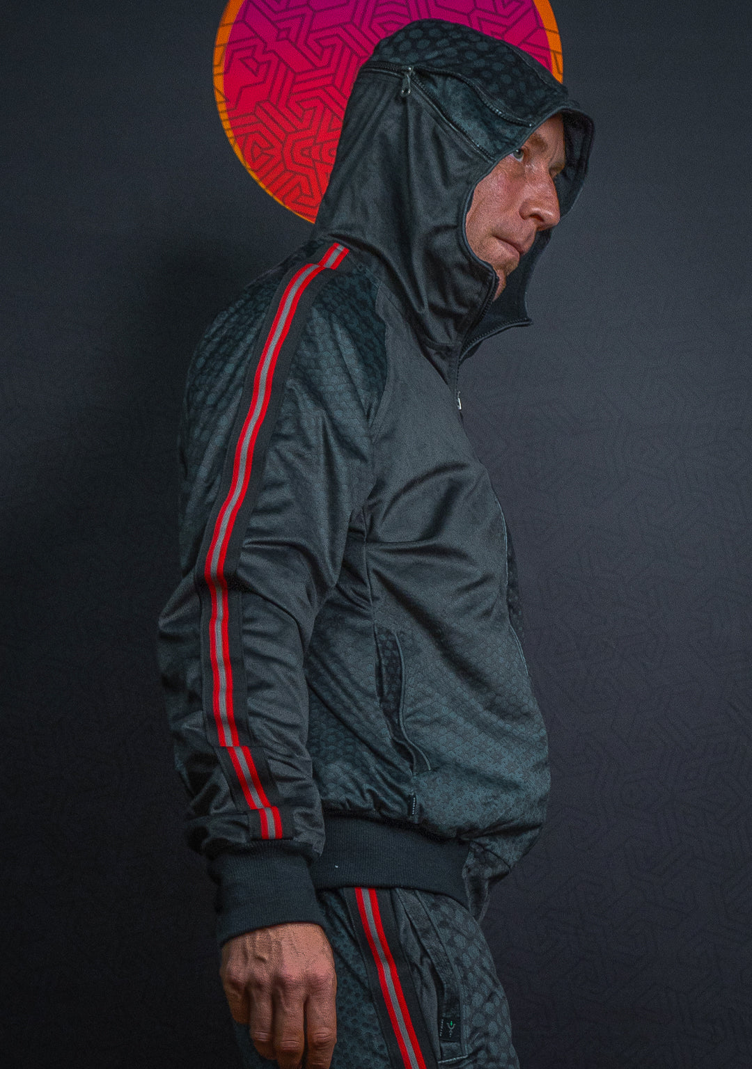 Tracksuit Hoodie Men / Velvet Fawn Redline - ARAKIS