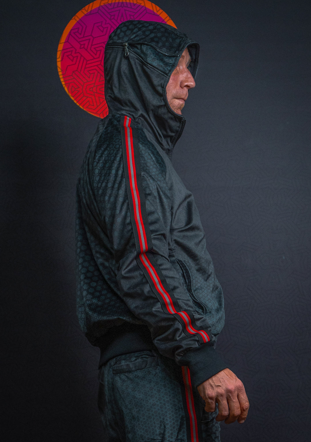 Tracksuit Hoodie Men / Velvet Fawn Redline - ARAKIS