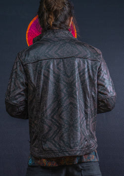 Jacket Men Alien / Fake Leather - Brown MAORIBONES