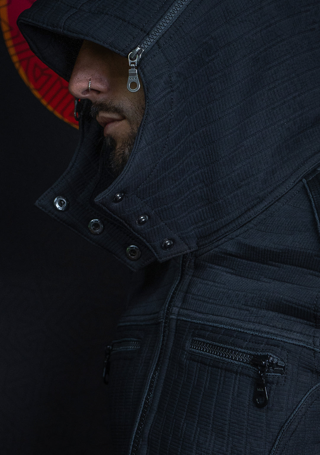 Hooded Jacket Men ALIEN / High Tech - DARK ASH DRAGONS