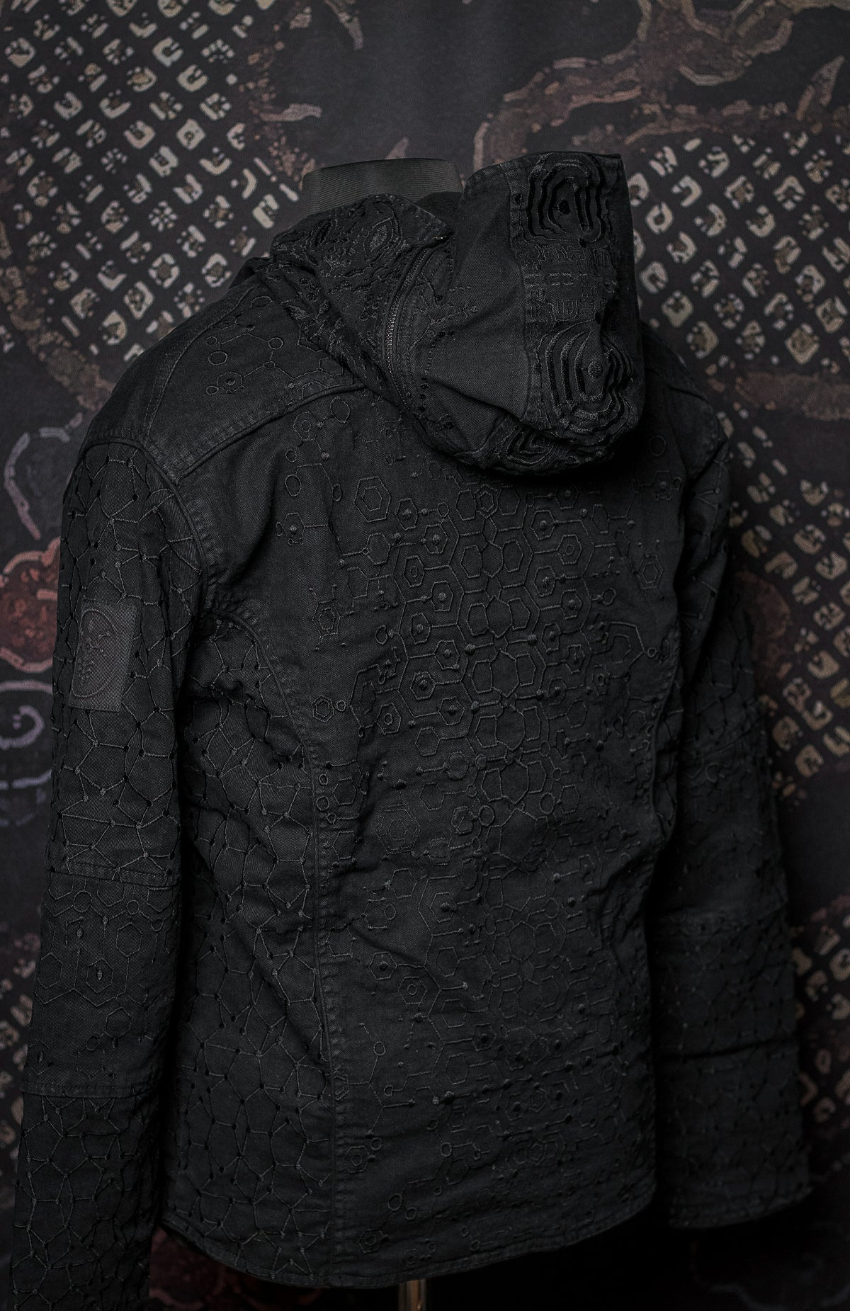 Jacket / Denim Stretchy Digital Embroidery Stonewashed - KAMBOZII PENTA