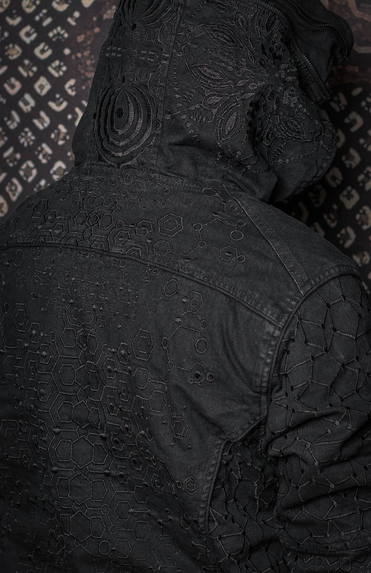 Jacket Men / Denim Stretchy Digital Embroidery Stonewashed - KAMBOZII PENTA