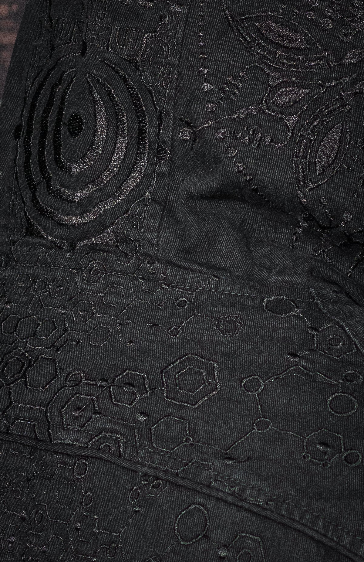 Jacket Men / Denim Stretchy Digital Embroidery Stonewashed - KAMBOZII PENTA