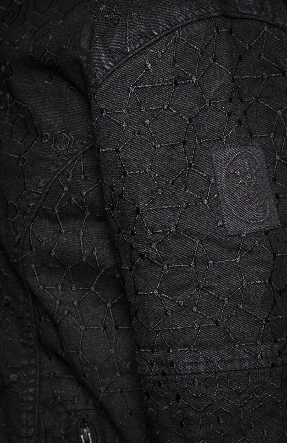 Jacket Men / Denim Stretchy Digital Embroidery Stonewashed - KAMBOZII PENTA