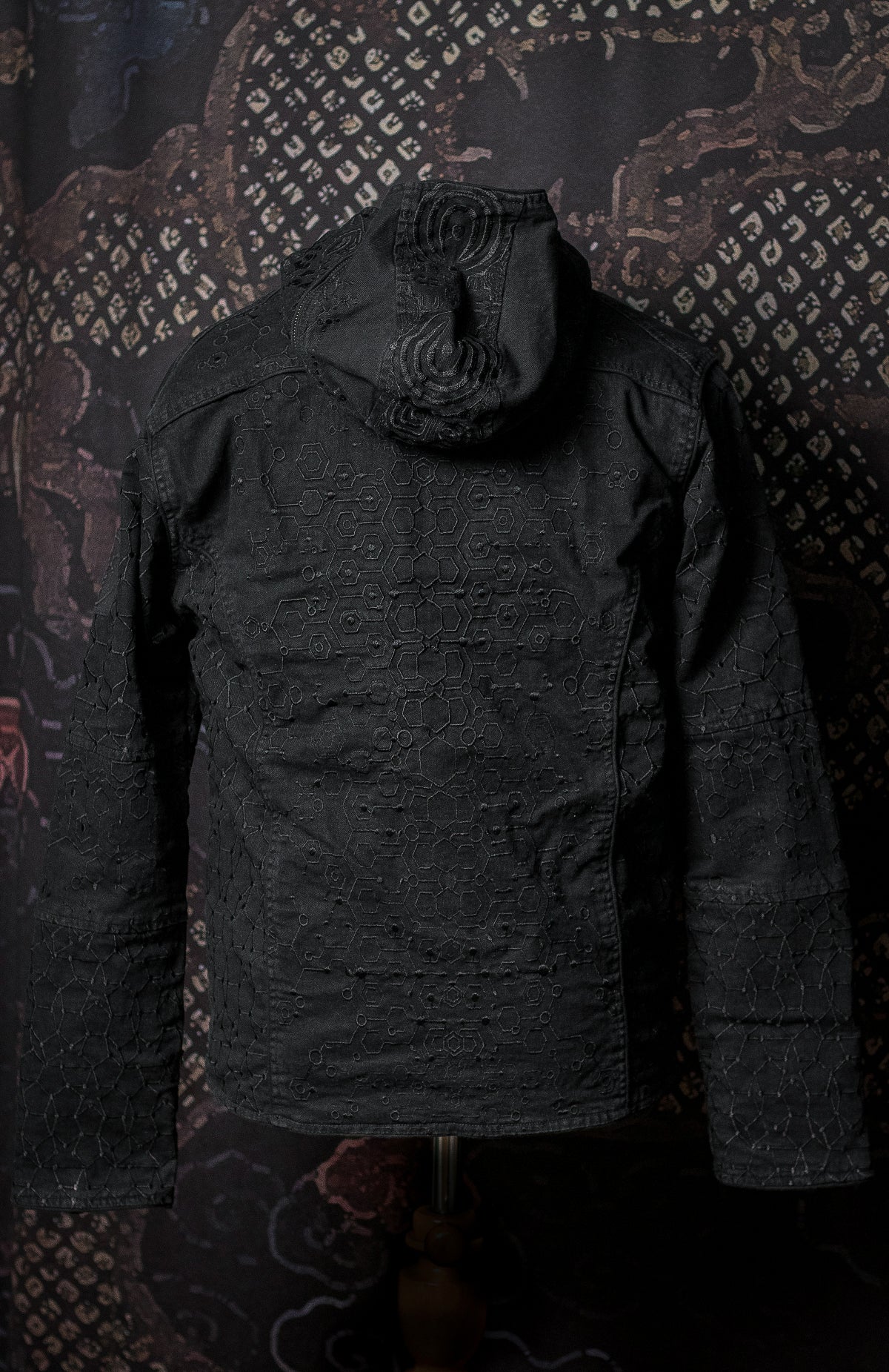 Jacket / Denim Stretchy Digital Embroidery Stonewashed - KAMBOZII PENTA