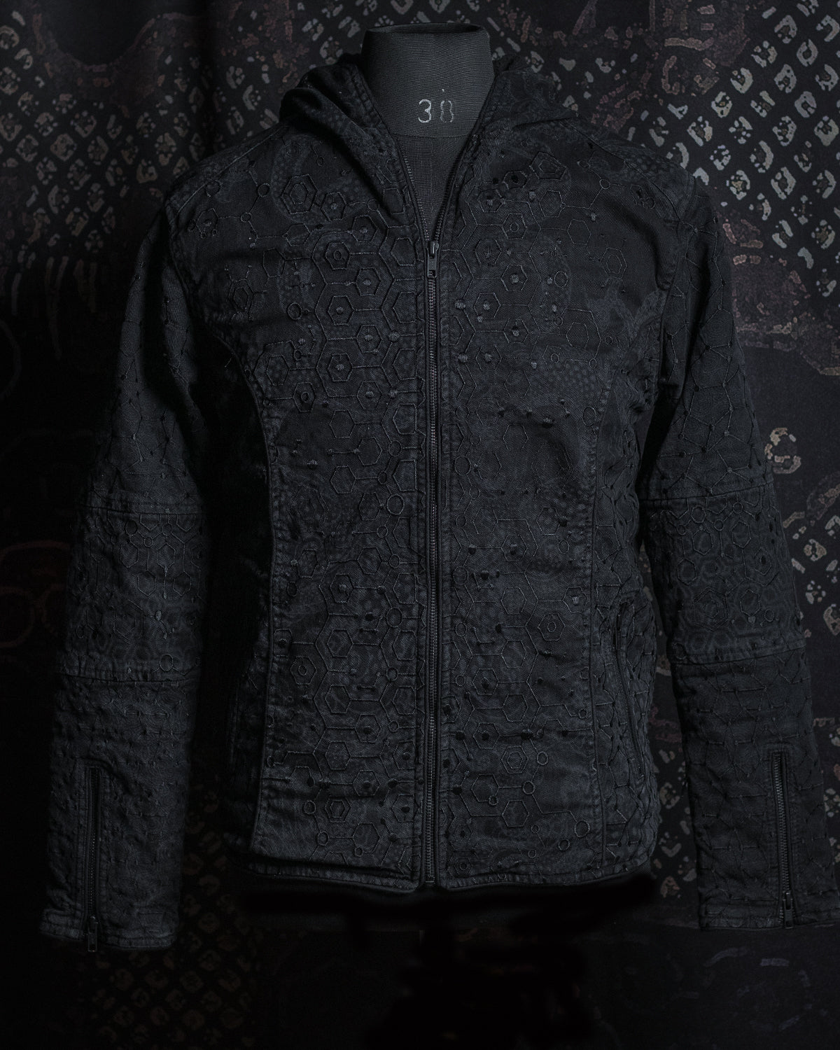 Jacket Men / Denim Stretchy Laser Print Digital Embroidery Stonewashed - DRAGONS KAMBOZII PENTA