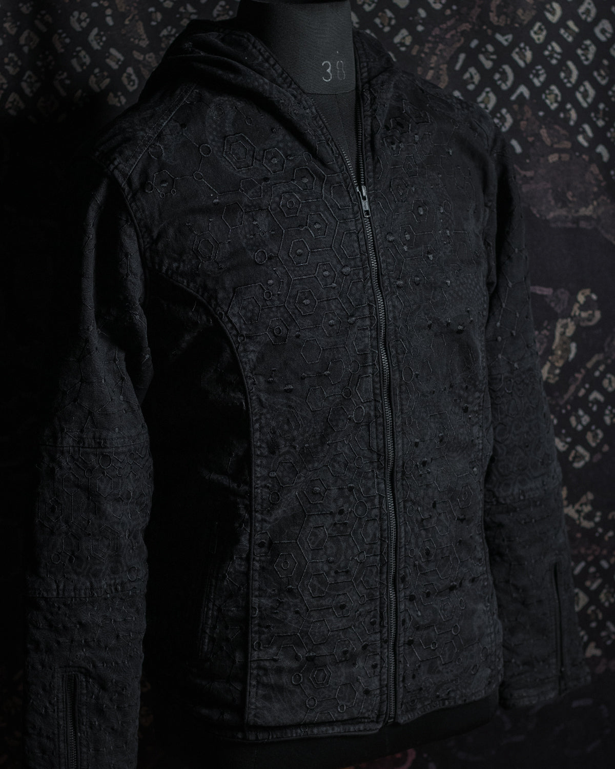 Jacket Men / Denim Stretchy Laser Print Digital Embroidery Stonewashed - DRAGONS KAMBOZII PENTA