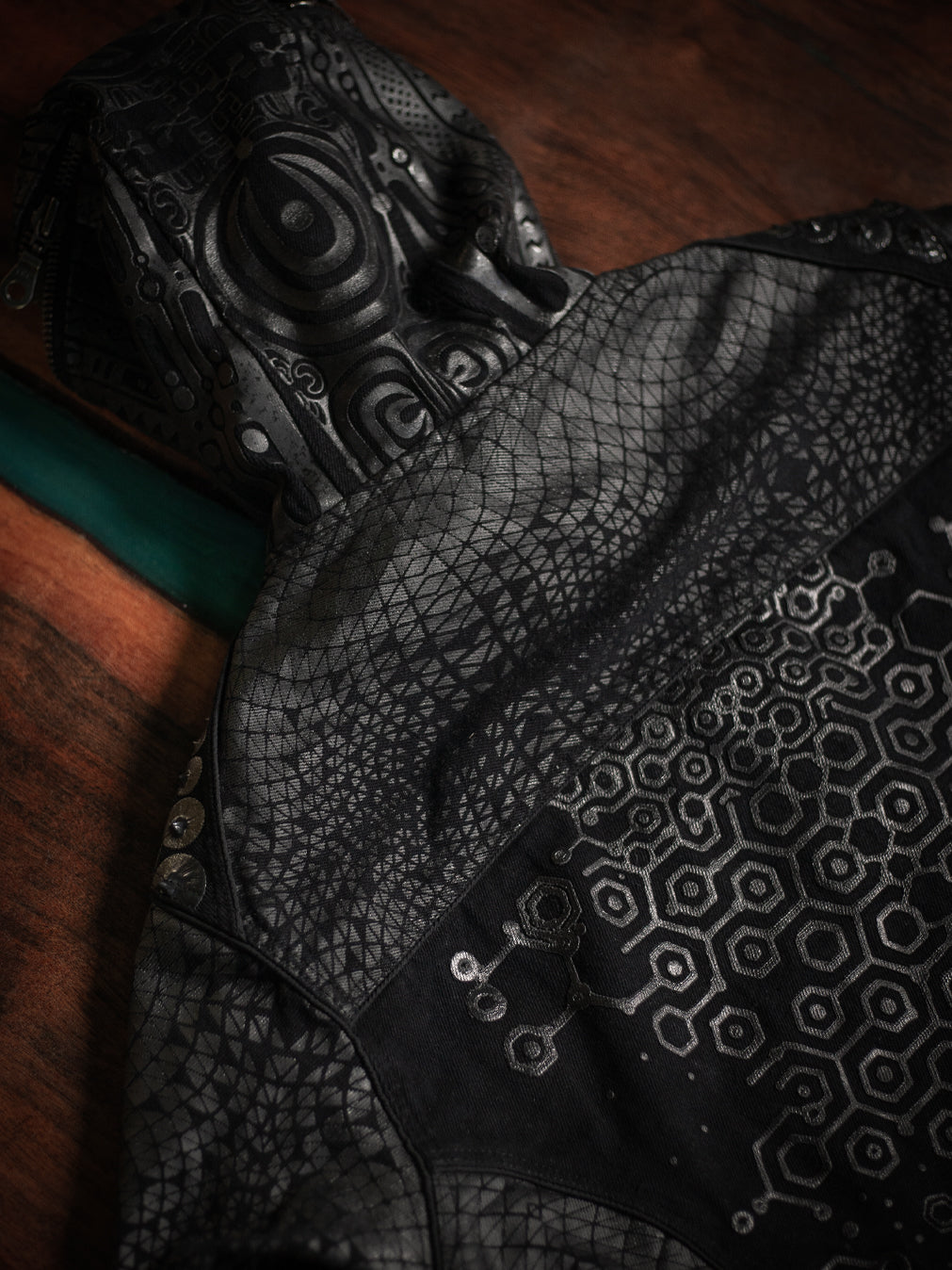 Jacket Men / Denim Screenprint Rubber - KAMBOZII DESINTEGRATION