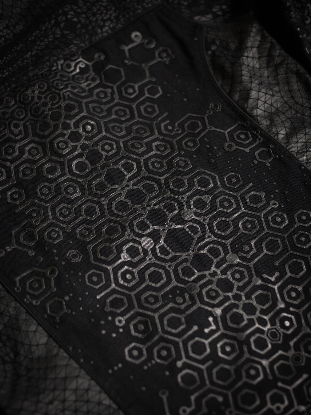 Jacket Men / Denim Screenprint Rubber - KAMBOZII DESINTEGRATION