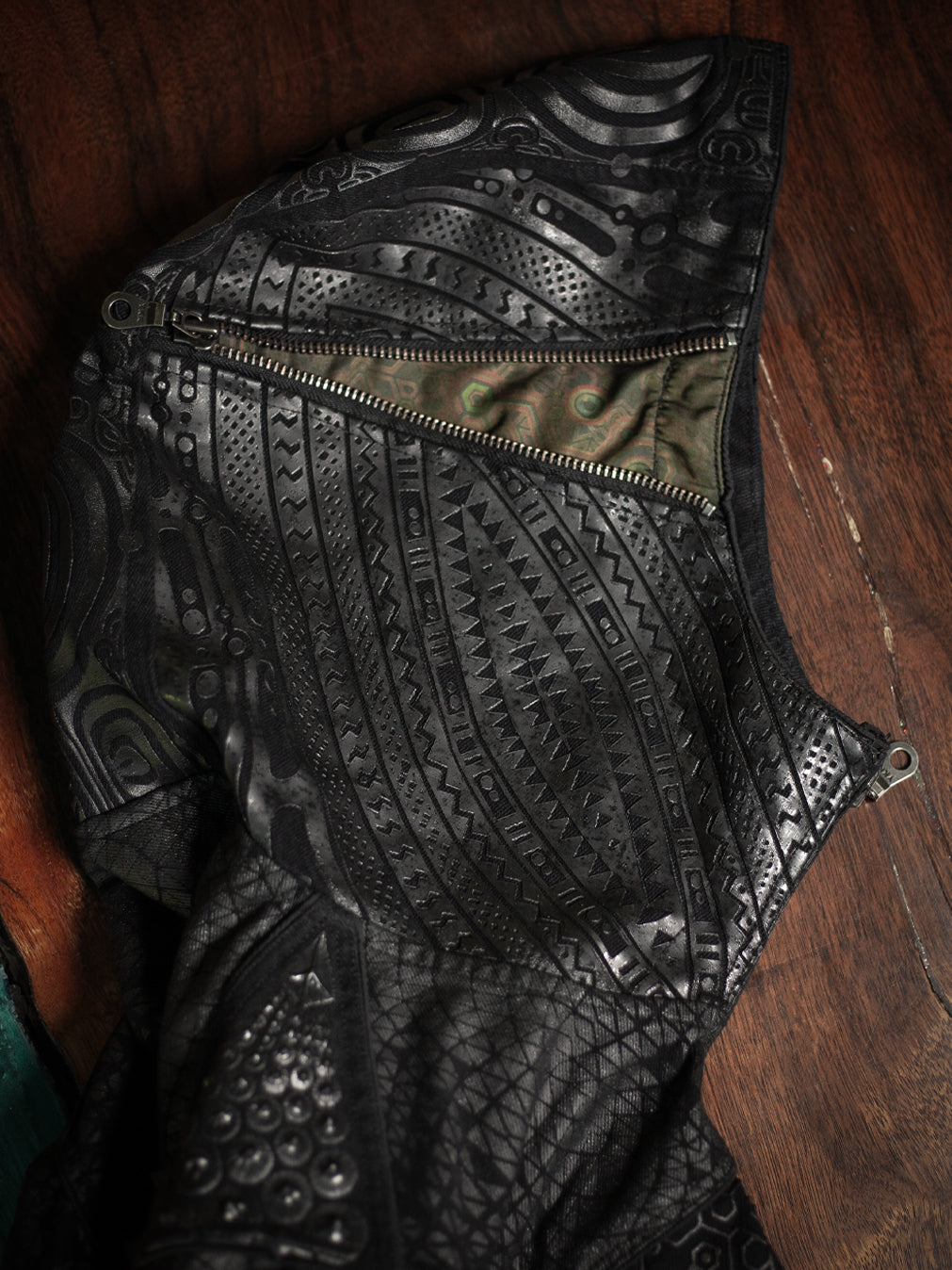 Jacket Men / Denim Screenprint Rubber - KAMBOZII DESINTEGRATION