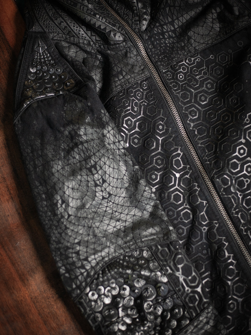 Jacket / Denim Screenprint Rubber - KAMBOZII DESINTEGRATION