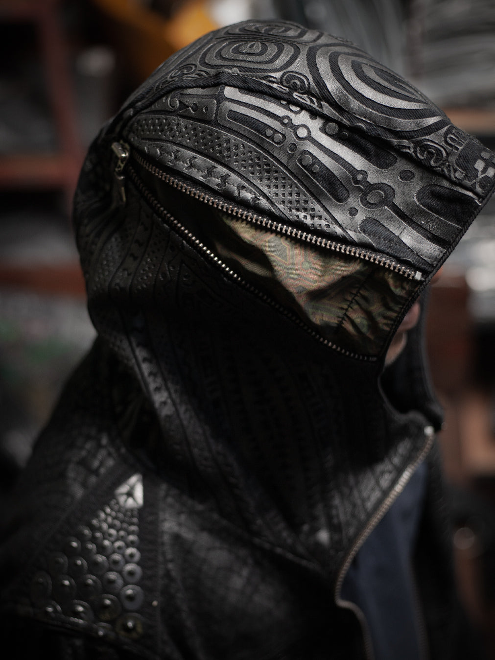 Jacket Men / Denim Screenprint Rubber - KAMBOZII DESINTEGRATION