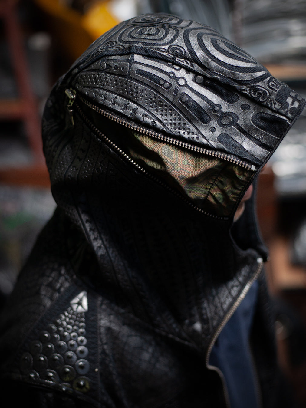 Jacket / Denim Screenprint Rubber - KAMBOZII DESINTEGRATION